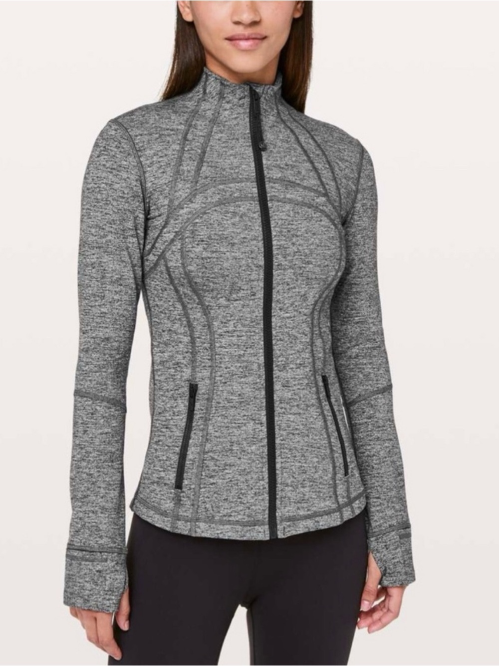 Lululemon Define Jacket Sz 10 In Heathered Black